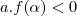 a.f(\alpha)<0 a.f(\alpha)<0