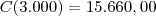 C(3.000) = 15.660,00