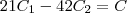 21C_1-42C_2=C