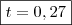 \boxed{t = 0,27}