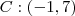 C:\left(-1,7\right) C:\left(-1,7\right)