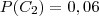 P(C_2) = 0,06