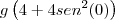 g\left(4+4sen^2(0)\right) g\left(4+4sen^2(0)\right)