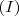 (I) (I)
