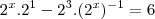 2^x.2^1-2^3.(2^x)^{-1}=6