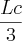 \frac{Lc}{3} \frac{Lc}{3}