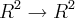 {R}^{2}\rightarrow {R}^{2}