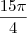 \frac{15\pi}{4}