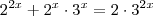 2^{2x}+2^x\cdot3^x=2\cdot3^{2x}