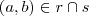 (a,b) \in r \cap s