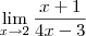 \lim_{x \to 2} \frac{x+1}{4x-3}