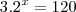 3.{2}^{x}=120