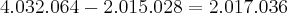 4.032.064-2.015.028=2.017.036