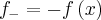 {f}_{-} = - f\left(x \right) {f}_{-} = - f\left(x \right)