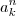 {a}_{k}^n