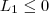 L_1 \leq 0