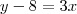 y - 8 = 3x y - 8 = 3x