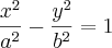 \frac{x^2}{a^2} - \frac{y^2}{b^2} = 1