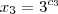 x_3 = 3^{c_3}
