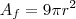 A_f=9\pi r^2