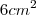 6 {cm}^{2} 6 {cm}^{2}